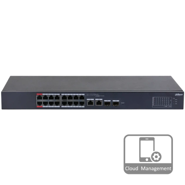 Коммутатор PoE Dahua DH-CS4218-16ET-135 управляемый 16 портов - Фото 1 Коммутатор PoE Dahua DH-CS4218-16ET-135 управляемый 16 портов - изображение 1