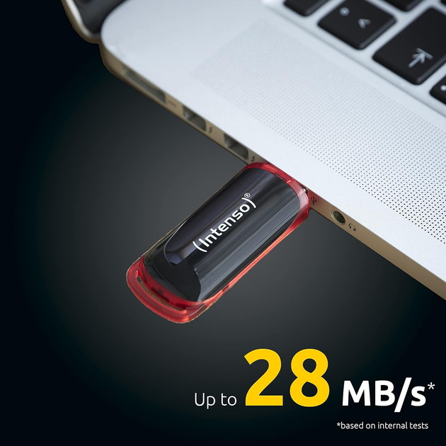 Pendrive Intenso Business Line 32GB USB 2.0 Type-A Black/Red (3511480) - obraz 4