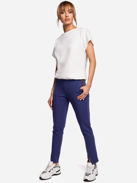Spodnie slim fit damskie Made Of Emotion M493 XL Indigo (5903068475498) - obraz 3