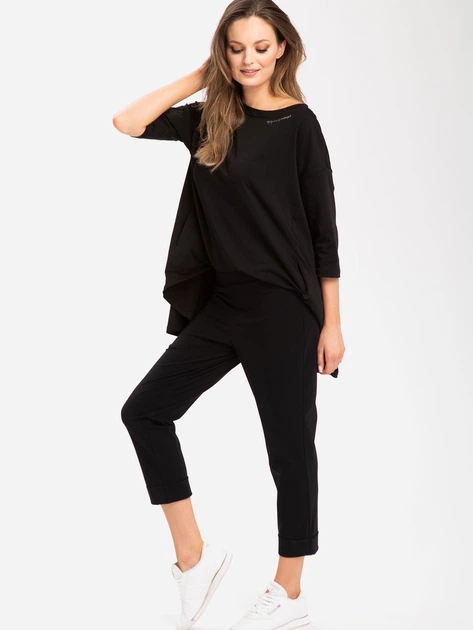 Spodnie boyfriend damskie Look Made With Love Look 206 S Czarne (5903999303303) - obraz 5