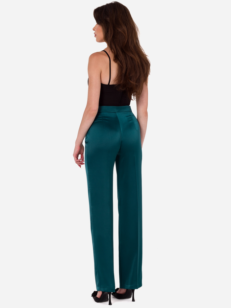 Spodnie regular fit damskie Makover K174 L Zielone (5905563720455) - obraz 4