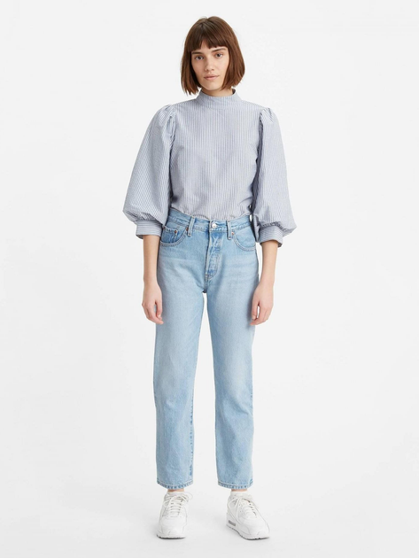 Jeansy regular fit damskie Levi's 501 Crop 36200-0124 27-30 Niebieskie (5400898355087) - obraz 3