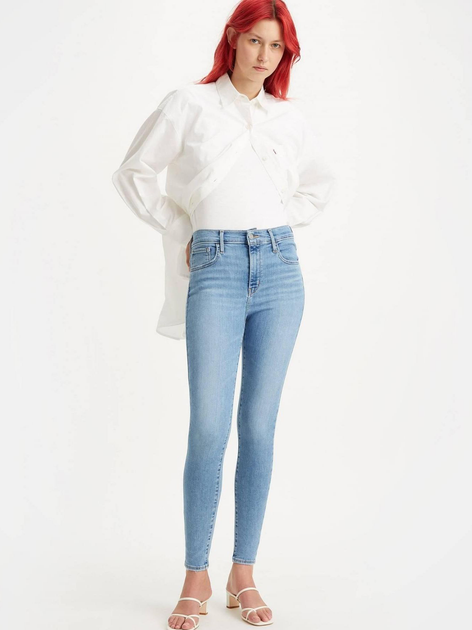Jeansy skinny damskie Levi's 720 Hirise Super Skinny 52797-0357 24-32 Niebieskie (5401105545994) - obraz 3