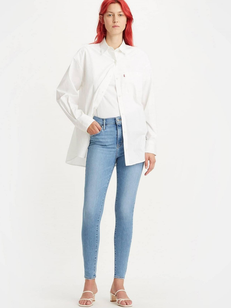 Jeansy skinny damskie Levi's 720 Hirise Super Skinny 52797-0357 24-32 Niebieskie (5401105545994) - obraz 6