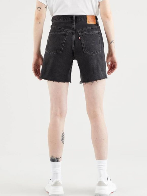 Krótkie spodenki damskie jeansowe Levi's 501 Mid Thigh Short 85833-0016 27 Czarne (5400898909136) - obraz 2