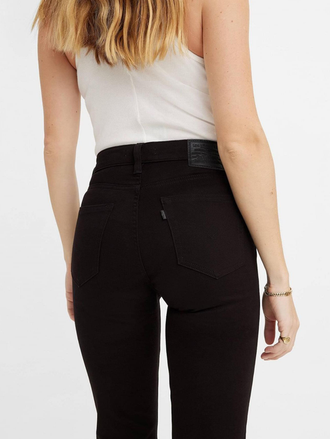 Jeansy skinny damskie Levi's 724 High Rise Straight 18883-0006 29-32 Czarne (5400599473639) - obraz 7