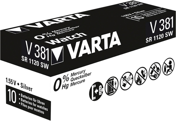 Baterie Varta Professional SR55/V381 1.55 V 10 szt. (4008496273539) - obraz 1