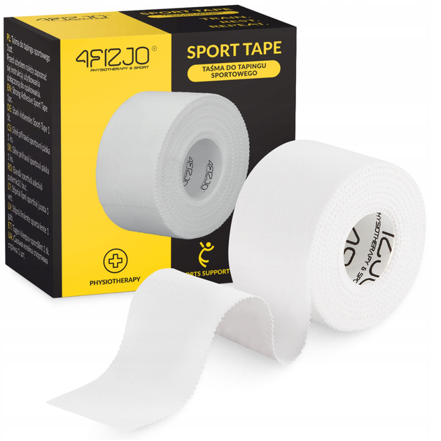 Стрічка (тейп) для пальців 4FIZJO Sport Tape 3.8 см x 9.1 м жорстка White (P-5905973400831) - изображение 1