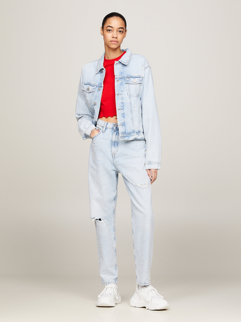 Джинси Mom's жіночі Tommy Jeans DW0DW18314-1AB 28/30 Блакитні (8720646670888) - зображення 3