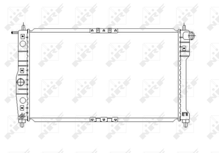 Радіатор, система охолодження двигуна NRF 53649 NRF (53649) - зображення 2