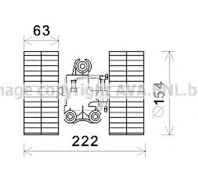 MS8632 AVA Вентилятор салону без кондиц. Vito 03- Ava (MS8632) - зображення 1