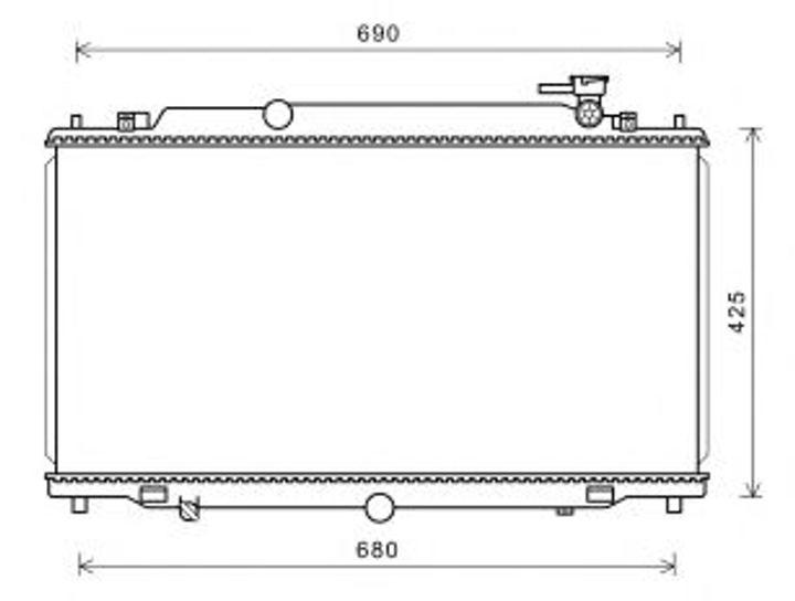 MZ2280 AVA Радіатор охолодження MAZDA 6 (GJ) (12-) (Ava) Ava (MZ2280) - изображение 1