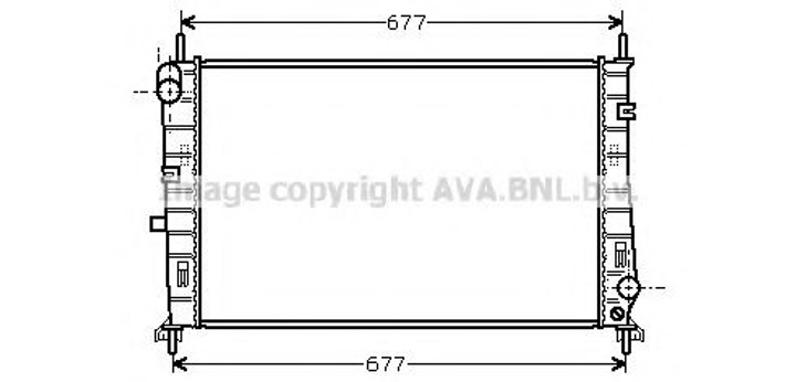 FDA2165 AVA Радіатор охолодження двигуна FORD MONDEO 1997- (Ava) Ava (FDA2165) - зображення 1