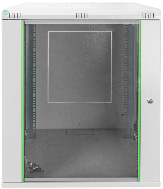 Серверна підвісна шафа DIGITUS Dynamic Basic Series 19" 16U 600x600 Grey (DN-19 16U-6/6-EC) - зображення 2