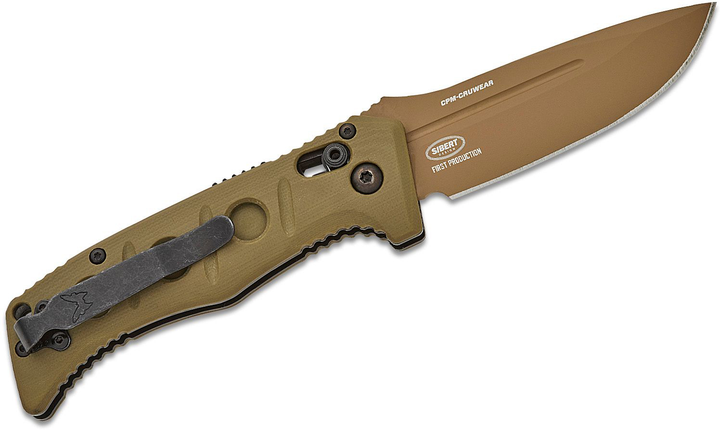 Ніж Benchmade 2730FE-2 Sibert Mini Auto Adamas Оливковий (4009047) - зображення 2