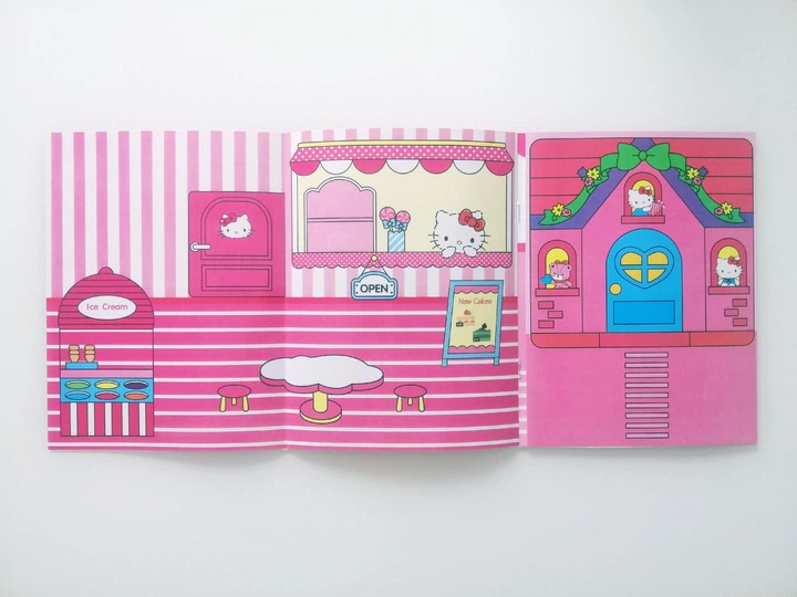 Развивающая альбом-книжка на липучках Toca Boca Hello Kitty Тока Бока большая 195*250мм + 2 листа наклеек - изображение 6