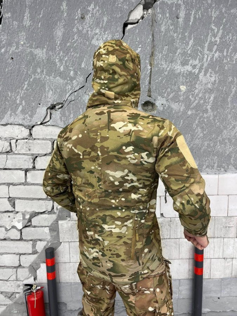 Тактическая куртка Shark Skin Softshell с мембраной Windstopper и регулируемым капюшоном Multicam XXL - изображение 2