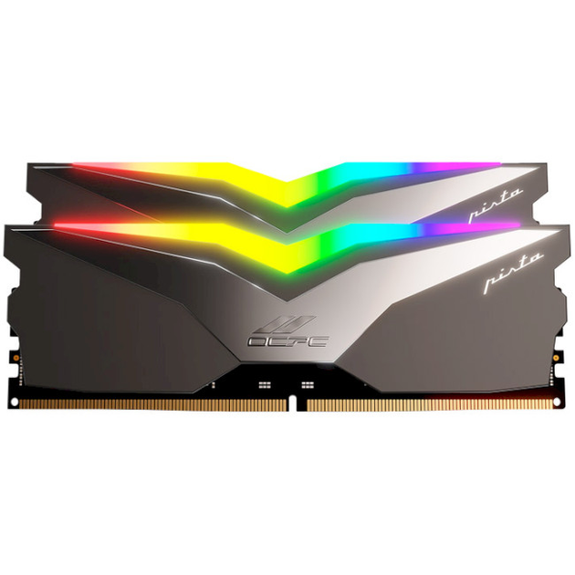 Оперативна пам'ять OCPC Pista Titanium/Silver DDR5 6000MHz 64ГБ Kit 2x32ГБ (MMPT2K64GD560C40T) - зображення 1