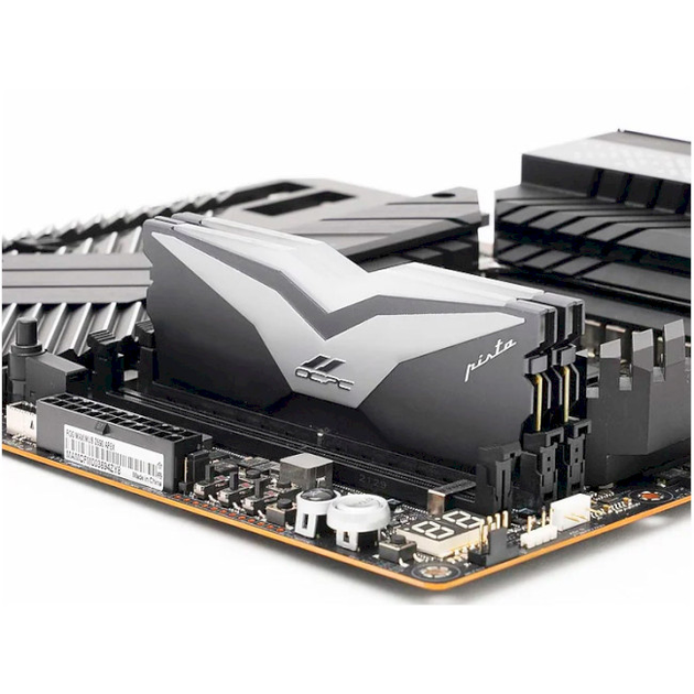 Оперативна пам'ять OCPC Pista Titanium/Silver DDR5 6000MHz 64ГБ Kit 2x32ГБ (MMPT2K64GD560C40T) - зображення 4