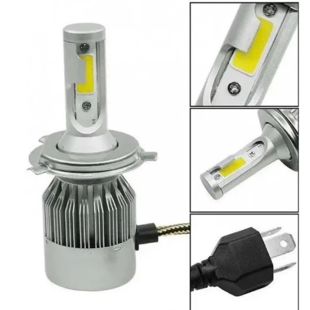 Автомобильные LED лампы 36W 3800lm IP65 C6-H4 (2шт.) Headlight -DL-137-Silver. - изображение 11