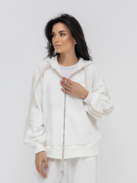 Толстовка оверсайз жіноча Alisa Line Madrid XXS-XS Молочна від Rozetka на платформі USKIDKA Акція на Толстовка оверсайз жіноча Alisa Line Madrid XXS-XS Молочна від Rozetka