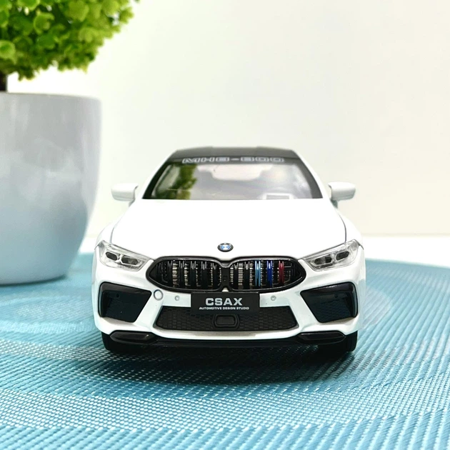 Машинка металлическая АвтоЭксперт BMW 1:24 свет/звук/дым 21см