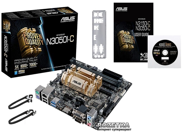 Материнская плата Asus N3050I-C (Intel Celeron N3050, SoC, PCI-Ex4