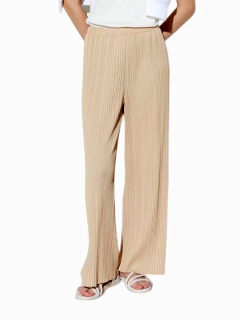 Брюки женские Uniqlo 969983617 M Бежевые (1159816514) - Фото 1 Брюки женские Uniqlo 969983617 M Бежевые (1159816514) - изображение 1