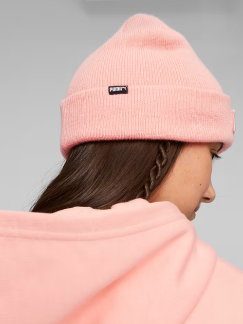 Czapka dziecięca dla dziewczynki beanie Puma Classic Cuff Beanie Jr Peach 2346205 Różowa (4099683456583) - obraz 3