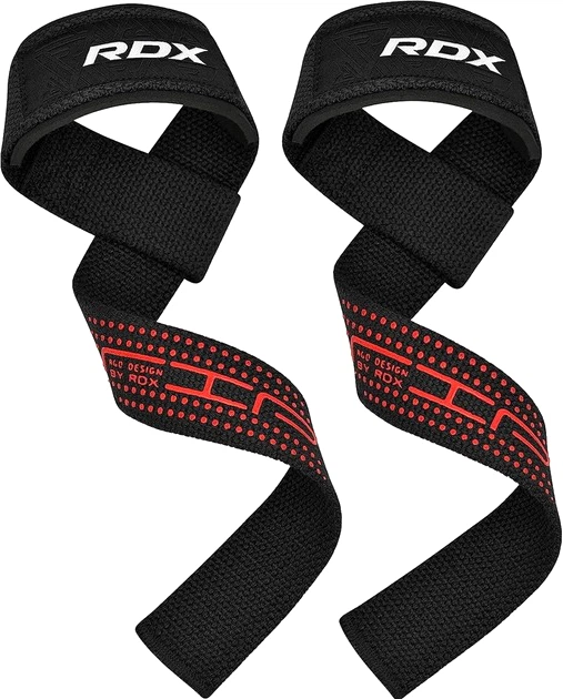 Лямки для тяги RDX S4 Gym Cotton Gel Straps Plus Black (WAC-S4B+) - Фото 1 Лямки для тяги RDX S4 Gym Cotton Gel Straps Plus Black (WAC-S4B+) - изображение 1