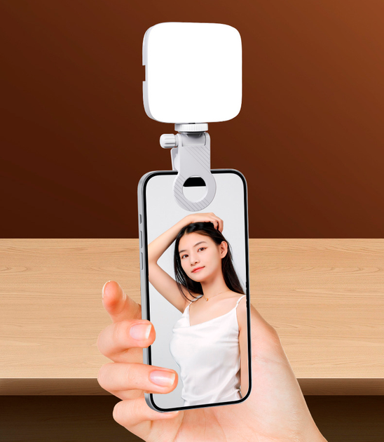 Відеосвітло OG M11 Tricolor LED Lamp 3000-9900K 3000mAh White - зображення 3