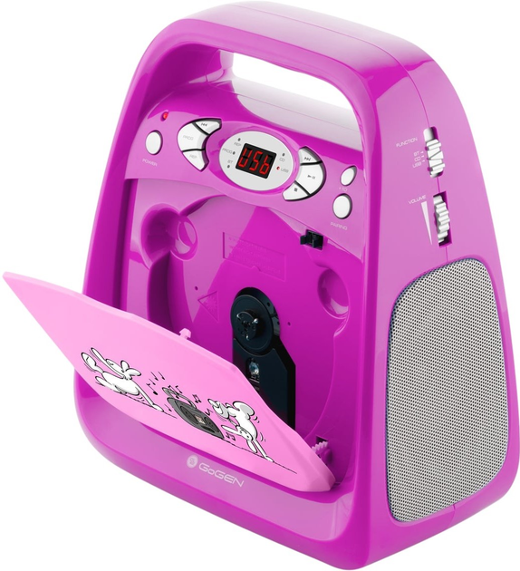Програвач CD-дисків з караоке GoGEN Bob a Bobek Pink (GOG-BOBKARAOKEP) - зображення 3