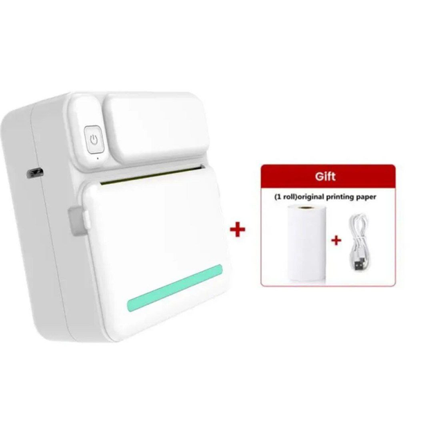 Карманный квадратный термопринтер C19 Bluetooth Blue - изображение 2