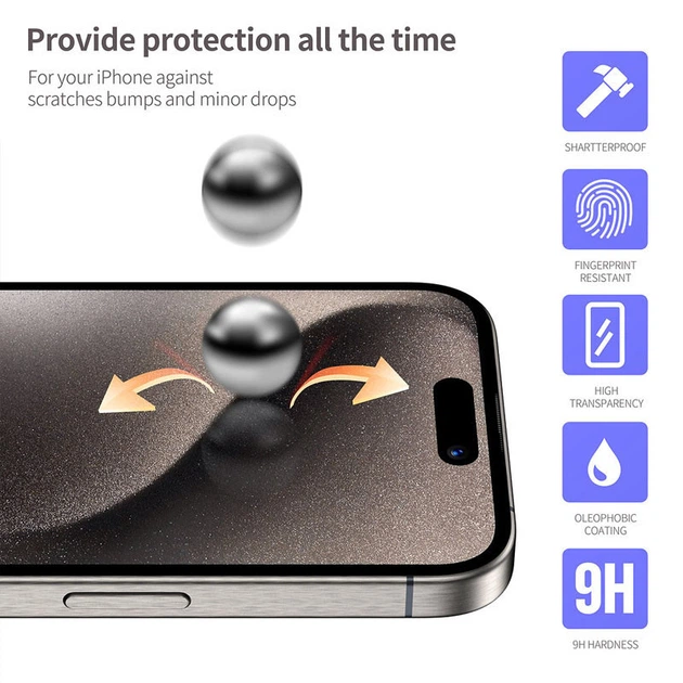 Защитное 3D стекло Blueo Hot Bending для Apple iPhone 16 Pro (6.3") (+ аппликатор) Black - Фото 5 Защитное 3D стекло Blueo Hot Bending для Apple iPhone 16 Pro (6.3") (+ аппликатор) Black - изображение 5