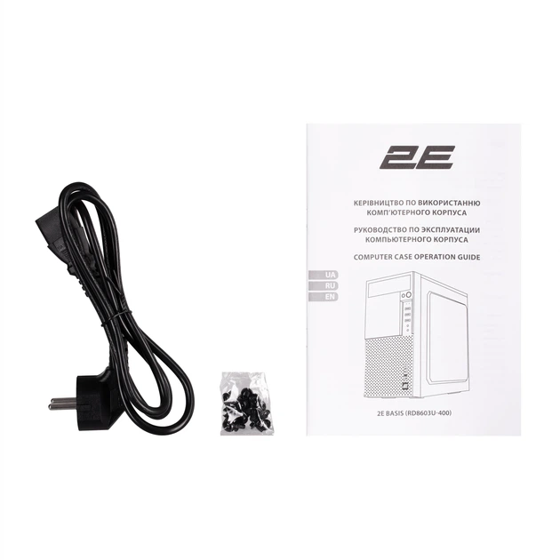 Корпус 2E Basis RD8603U-400 з БЖ 2E ATX400W, 1xUSB3.0, 2xUSB2.0, VGA 320мм, mATX, чорний (2E-RD8603U-400) - изображение 9