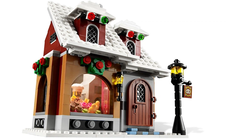 Конструктор LEGO Зимове село з пекарнею 687 деталей (10216) - изображение 2