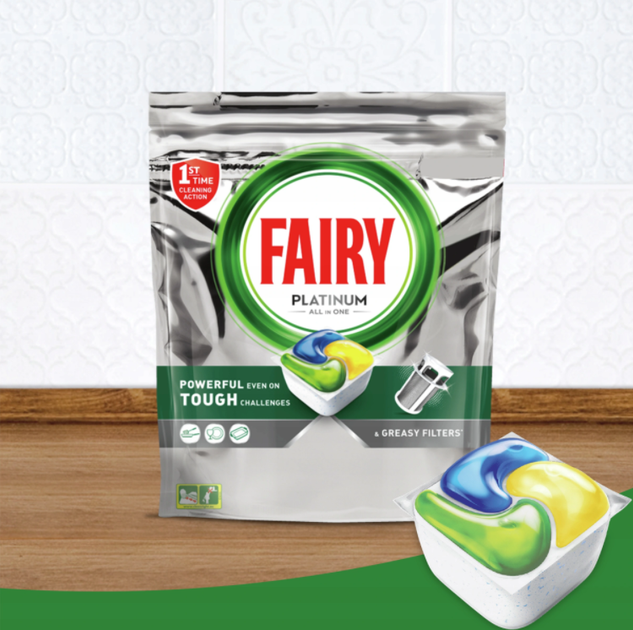 Засіб Fairy Platinum All in One 96 капсул для посудомийних машин - зображення 2