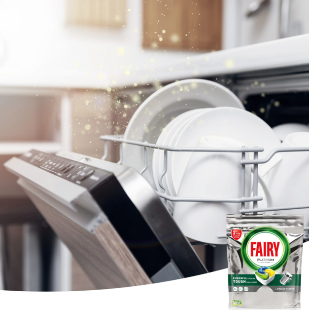Засіб Fairy Platinum All in One 96 капсул для посудомийних машин - зображення 3