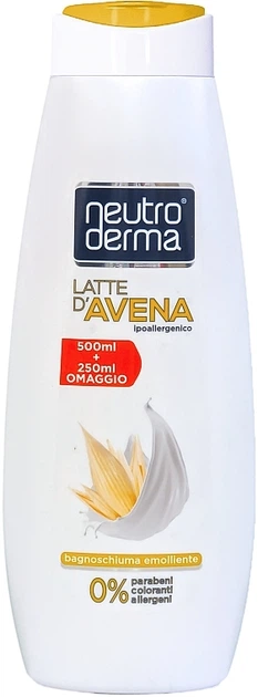 Смягчающий гель-пена для душа с Овсяным молоком - Neutro Derma 750ml (1329079-4831519) - Фото 1 Смягчающий гель-пена для душа с Овсяным молоком - Neutro Derma 750ml (1329079-4831519) - изображение 1