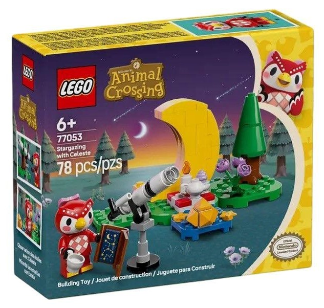 Zestaw klocków LEGO Animal Crossing Obserwacja gwiazd z Celeste 78 elementow (77053) - obraz 1