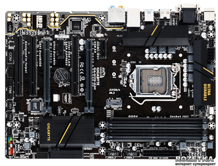 Материнская плата Gigabyte GA-H170-D3H (s1151, Intel H170, PCI-Ex16 ...