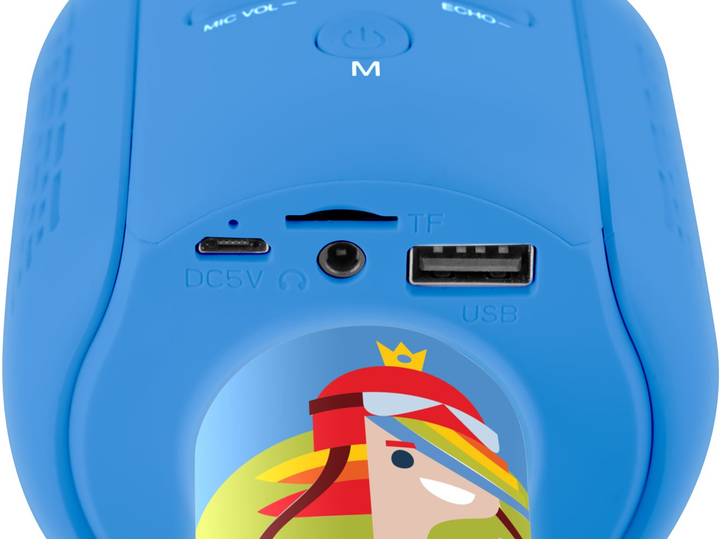 Мікрофон для караоке GoGen Decko Microphone Blue (GOG-DECKOMIKROFONB) - зображення 5