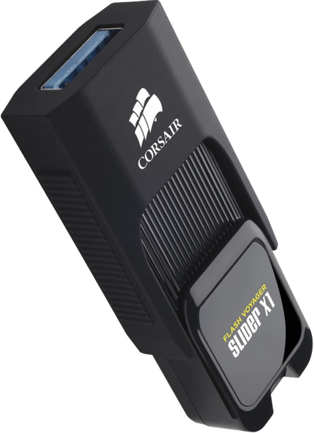 Флеш пам'ять USB Corsair Voyager Slider X1 64GB USB 3.0 Type-A Black (CMFSL3X1-64GB) - зображення 3