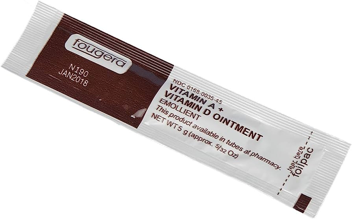 Загоюючий крем Fougera Vitamin A + D Oitment білий 5 g CHN - Фото 1 Загоюючий крем Fougera Vitamin A + D Oitment білий 5 g CHN - зображення 1
