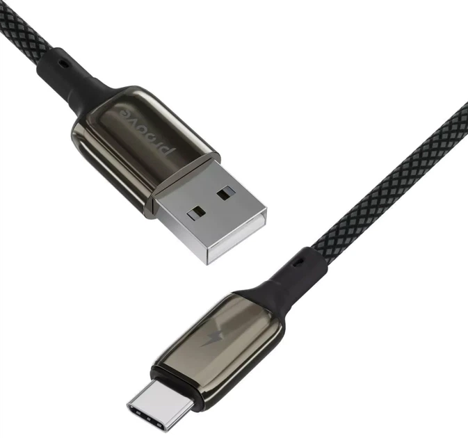 Кабель Proove Dense Metal Type-C 3 A 1 м Black (504980001) - изображение 3
