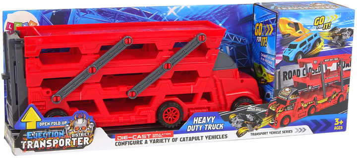 Автотранспортер LEAN Toys Transport Vehicle Heavy Duty Truck Розкладний з пусковою установкою і машинками (5905214977900) - зображення 4