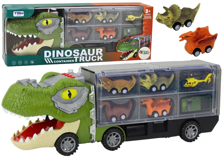 Autotransporter LEAN Toys Dinosaur Reshoot Truck z autkami (5905991010937) - obraz 2