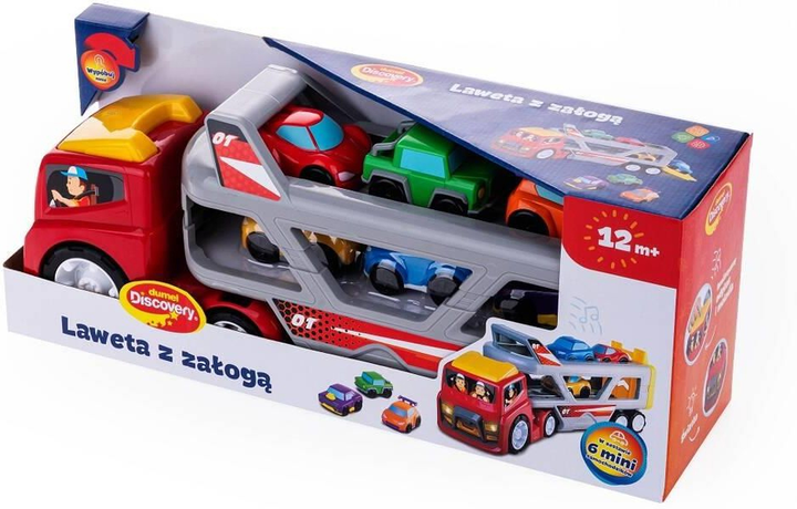 Transporter samochodowy Dumel z samochodami 6 szt (0672552445372) - obraz 4