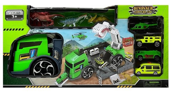 Zestaw do zabawy LEAN Toys Autotransporter z dinozaurami i samochodami (5904204753036) - obraz 8