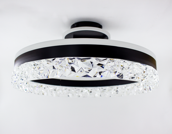 Керована світлодіодна СМАРТ люстра ESLLSE STELLA C ICE 90W 2R SMART 500x215мм Чорна - зображення 4
